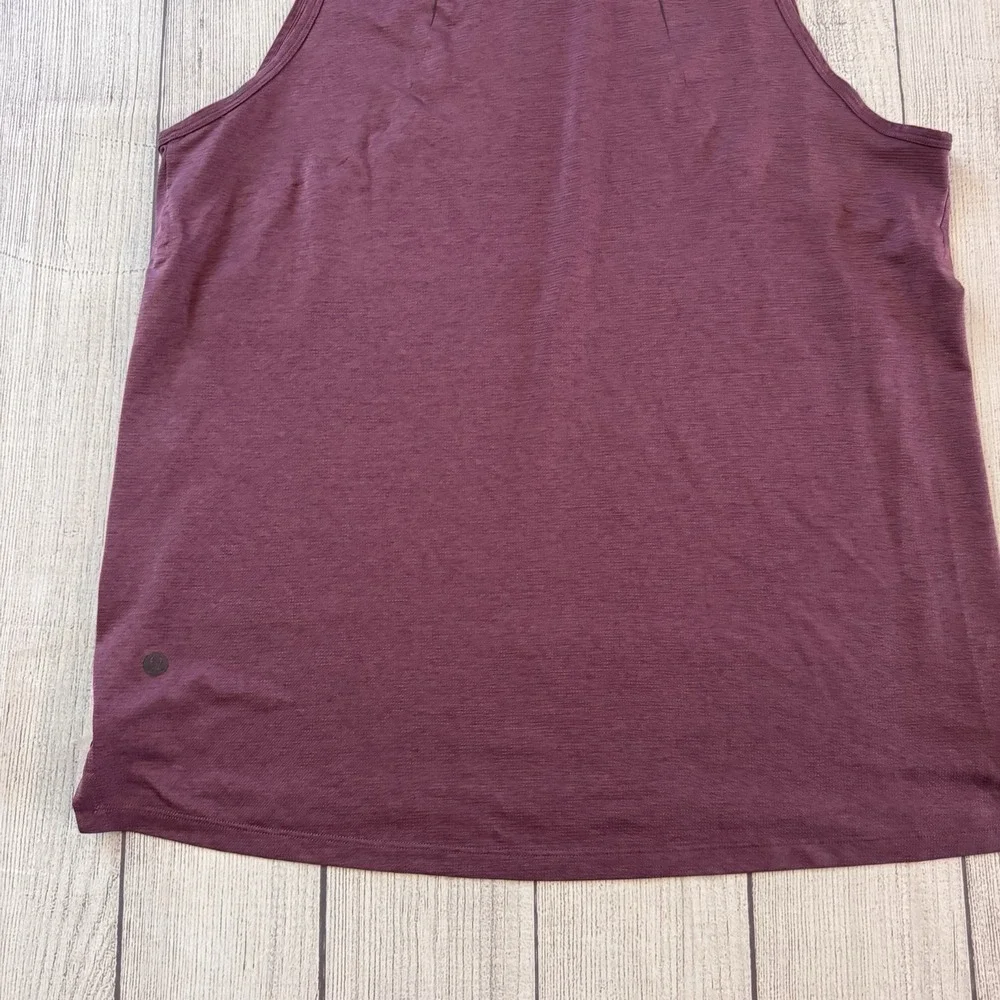 Lululemon Metal Vent Tech Sleeveless Tank Top Men's L Burgundy Heather Running